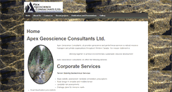 Desktop Screenshot of apexgeoconsultants.com